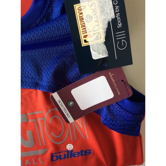 NWT Washington Bullets, Womens Shirt, Size XL, Cute Design! 4 Her By Carl Banks - Picture 6 of 7